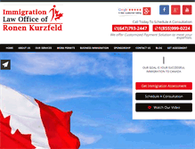 Tablet Screenshot of immigrationway.com
